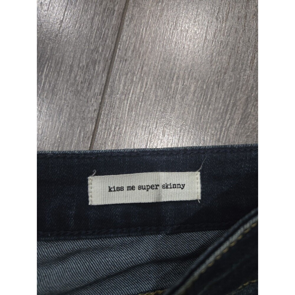 Jessica Simpson Kiss Me Super Skinny Dark Wash Stretch Jeans Womens 12/31 - Picture 5 of 5
